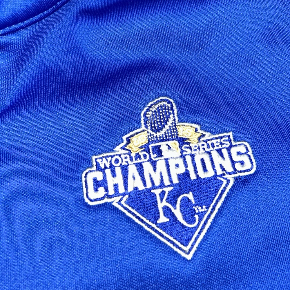 Nike Golf Therma Fit 2015 Kansas City Royals World Series Champion 1/4 Zip Small - Picture 4 of 9